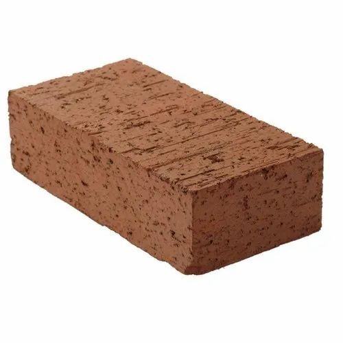 Construction Red Brick - Clay Material 20x10x10 cm Brown Color 10 mm Thickness Hollow Porosity | Fire Resistant Automatic Build Quality