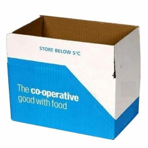 Corrugated Paper Packaging Box - Single Wall 3 Ply, 10 X 9 X 10 Inch Rectangular Design, Multi Color with Matte Finish | Ideal for Office Supply/Stationery