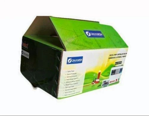 Electronics Product Packaging Box - Single Wall 3 Ply 18 x 12 x 6 Inch Size Multi Color Rotogravure Printed Matte Finish