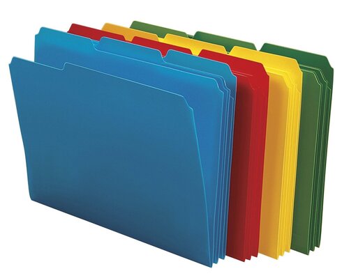 File Folders - Plastic, A4 Size, Rectangular Shape | Durable Hard Cover, Fine Finished, Very Good Quality for Office & Personal Use