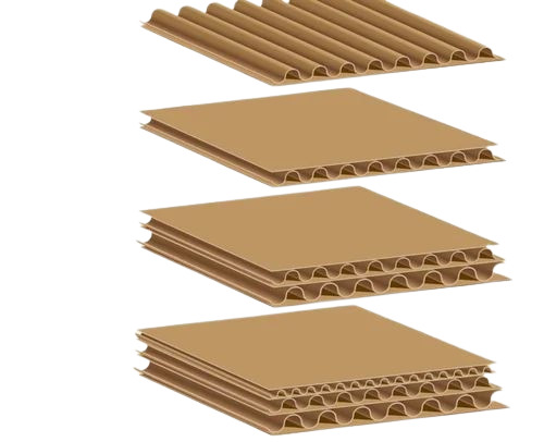 Kraft Paper Corrugated Sheets - 100 GSM, Brown Eco-Friendly Craft Paper | Ideal for Sustainable Packaging Solutions