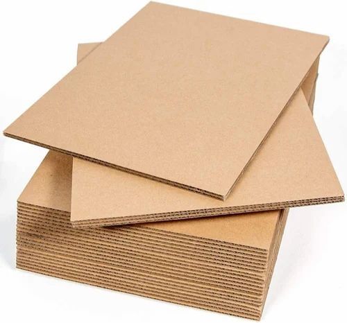 Plain Corrugated Sheet - 100GSM, Brown Wood Pulp | Ideal for Packaging Papers, Durable Corrugated Material