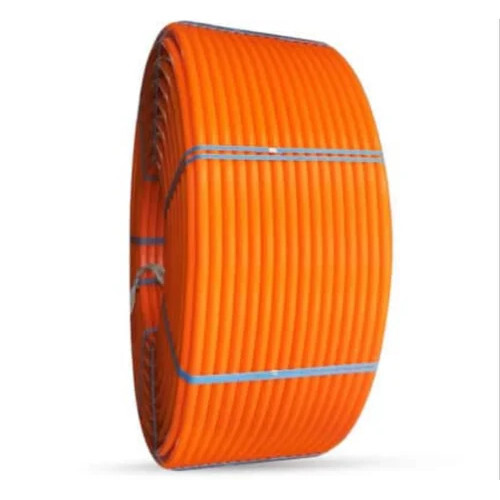 PLB HDPE Duct Pipe - HDPE Material, Orange Color, Round Shape | Corrosion Resistant, Lightweight, Easy to Install, Underground/Aerial Use