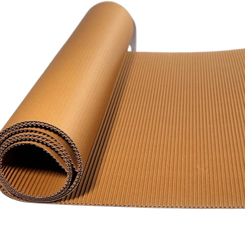 Corrugated Paper Rolls - Brown Color, Packaging Use, Crafted From Corrugated Paper | Durable and Versatile for Reliable Packaging Solutions