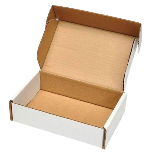 3 Ply Duplex Box - 8x5x3 Inch Rectangular | White Biodegradable Duplex Paper, 100 GSM, 2.5 kg Capacity