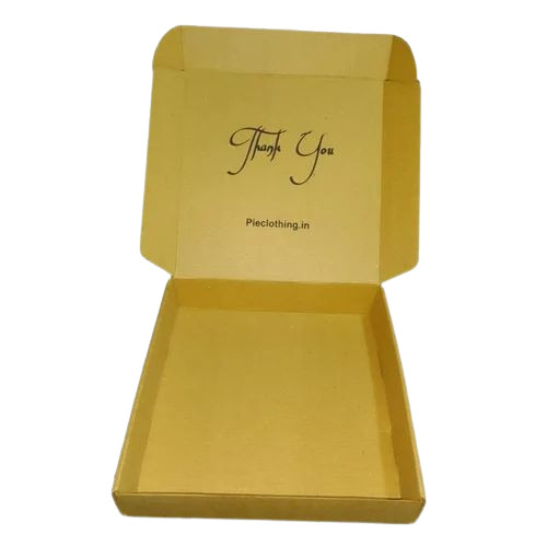 Cloth Packaging Box - Paper Material, Brown Color | Plain Design for Versatile Cloth Packaging Solutions