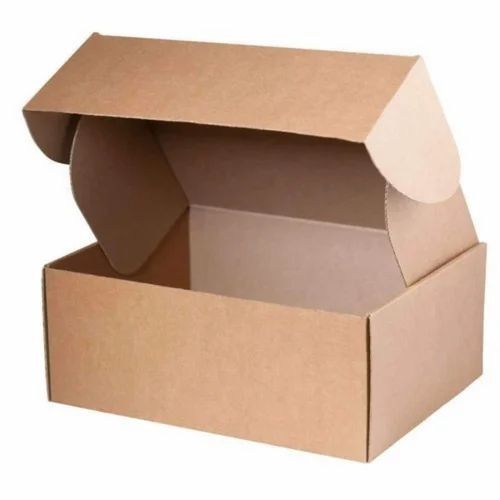 Die Cut Folding Boxes - Single Phase 2 Ply Virgin Kraft Paper, Brown Color, <5 Kg Weight Capacity, Laminated Coating, Food Grade, Handmade, Foil Stamping