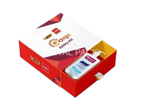 Drawer Packaging Box - Unbleached Kraft Paperboard, Square Shape, Multi Color Design | Printed for Versatile Packaging Solutions