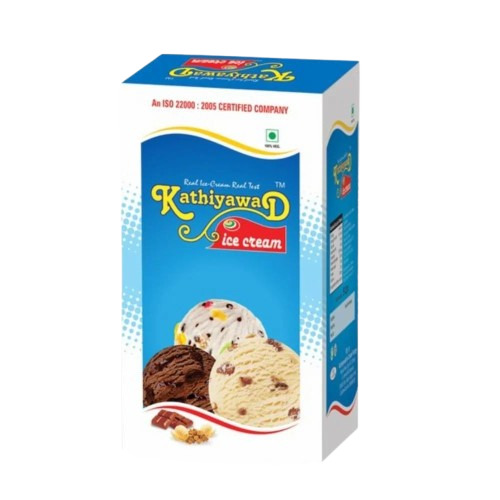 Ice Cream Packaging Box - Paper Material, Multi Color Printed Design | Ideal For Creative Ice Cream Presentations and Unique Branding