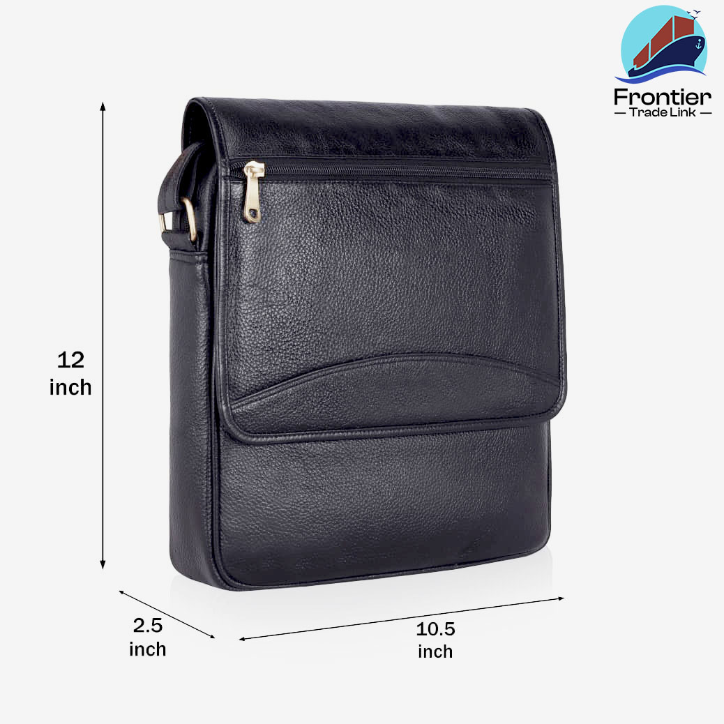 Leather Messenger Laptop Bag / Cross Over Shoulder Messenger Office Bag (FRME015)