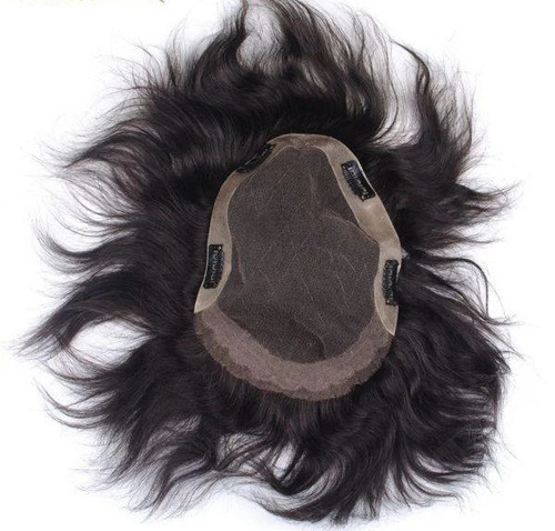 Mens Hair Patch - Color: Black