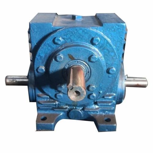 Mild Steel Worm Gearbox - Color: Blue