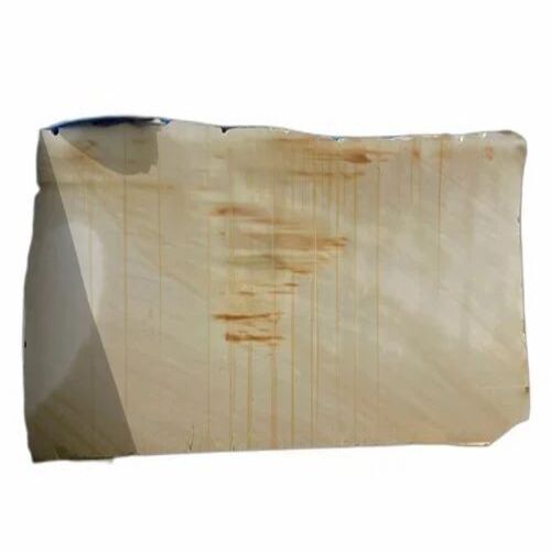 Mint Yellow Line Sand Stone Slab - 20 mm Thickness, Polished Surface, Rectangular Shape | Crack Resistant, Machine Cut Edges, Custom Size