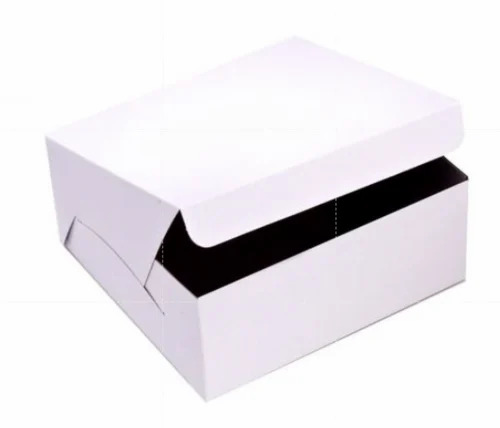 Paper Food Boxes - Biodegradable Matte Finish Packaging, Square Shape, White Color, 2-5 Kg Weight Capacity, Food Grade Material 270-350 GSM