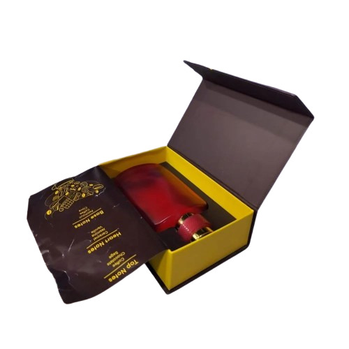 Perfume Packaging Box - Kraft Paper, Rectangle Shape, Matte Finish, Multi Color | Two-Piece Design, Biodegradable With Embossing