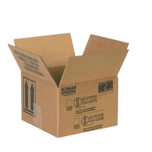 Printed Corrugated Packaging Box - Cardboard, 10 Kg Capacity, Brown Color, 3.0/5.0 Ply, Laminated Coating, Ideal for Gift & Crafts