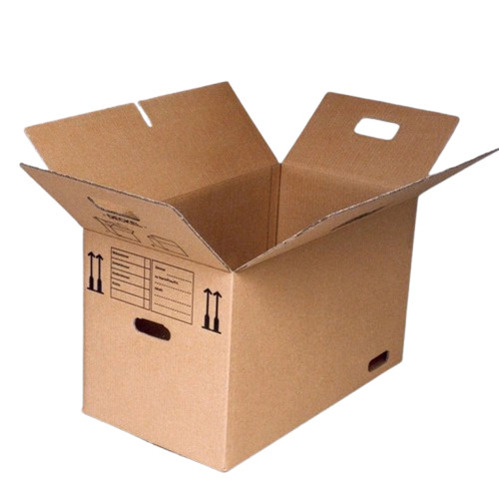 Printed Corrugated Packaging Box - Duplex Paper, 9.5 x 6.5 x 3 cm, Brown, Matte Finish | Ideal for Apparel, Electronics, Food, Gifts & Crafts