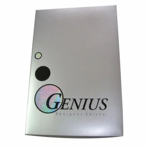 Shirt Packaging Box - 300 GSM Partly Recycled Rectangular Liner , Handmade, Moisture Proof, Laminated Coating with Embossing & Foil Stamping