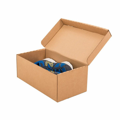 Shoes Packaging Boxes - Single Wall 3 Ply, 7x5x3 Inches, Brown Paper Material, Rectangular Shape