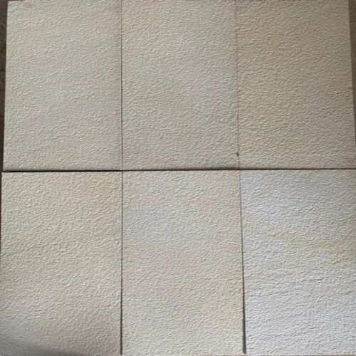 Shot Blasted Sand Stone Slab - 20 mm Thick Polished Rectangular Shape with Machine Cut Edges | Customizable Natural Stone for Walls