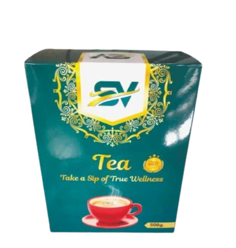 Tea Packaging Box - Paper, 140X190X90 mm, Multicolor Printed, Rectangular Shape, Single Compartment, Three Ply Design