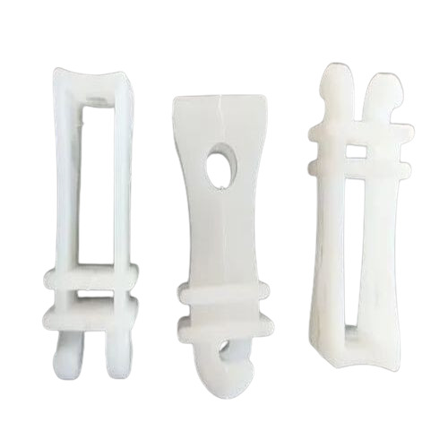 2.5 Inch Fence Insulators - Plastic 2.5 Inch Length White 3mm Thickness Max Temp 70Â°C Voltage 0.22KV Assembly Required | Industrial Usage Solar Fencing