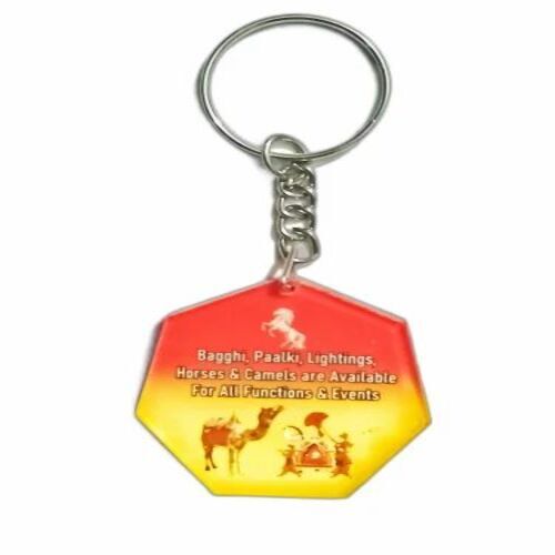 Acrylic Key Chains - Acrylic Material, Multicolor, Iron Metal with Silver Plating | Attractive Designs & Professional Style