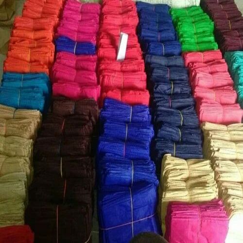 Ladies Cotton Saree Fall - Cotton Material, 2.50m Length, Blue Color, 5.50 inch Width, Custom Size | Plain Design, Good Quality, Suitable for Women