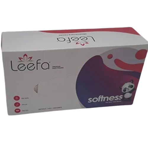 Leefa Facial Tissue Paper - Paper 20x21cm White 15 GSM | Application: Home Office & Hotel Features: Good Quality Pattern: Plain