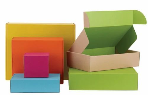 Multicolor Plain Packaging Box