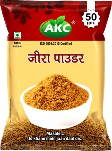 Organic Cumin Powder Jeera Powder 50g - Packaged Dry Powder | A Grade Quality, Certified Organic, Ideal for Cooking, Brown Color, 6-Month Shelf Life