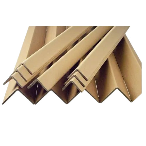 Paper Angle Board - Kraft Paper | Brown Color, Moisture Proof, Corrugated Design, Ideal for Durable Packaging Applications