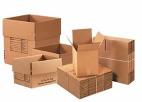 Single Wall 3 Ply Corrugated Box - Virgin Kraft Paper, >25 kg Capacity, Brown Color, Rectangular Shape | Ideal for Food Packaging, Industrial Supply, Office Use
