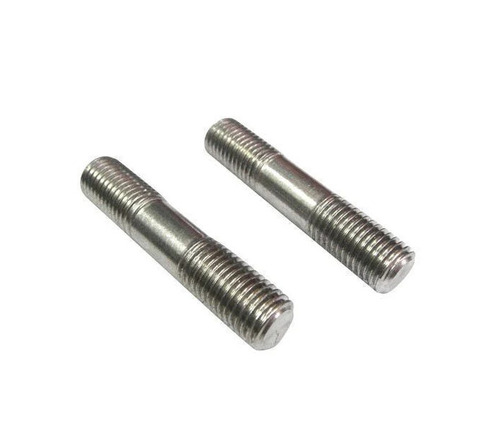 Stainless Steel Stud Bolts - 304 & 316 Polished Finish 2 Inch Round Shape for Industrial Fitting Use Silver Color