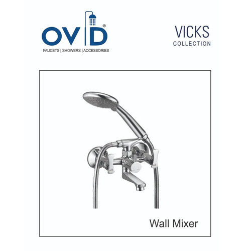 Wall Mixer with Overhead Shower System