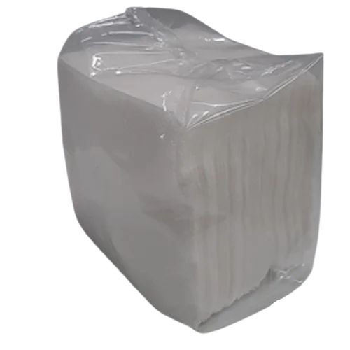 White Tissue Paper Napkin - Paper Material, 27x27cm Size, White Color, 15 GSM | Ideal for Office & Hotel Use, Customizable Options Available