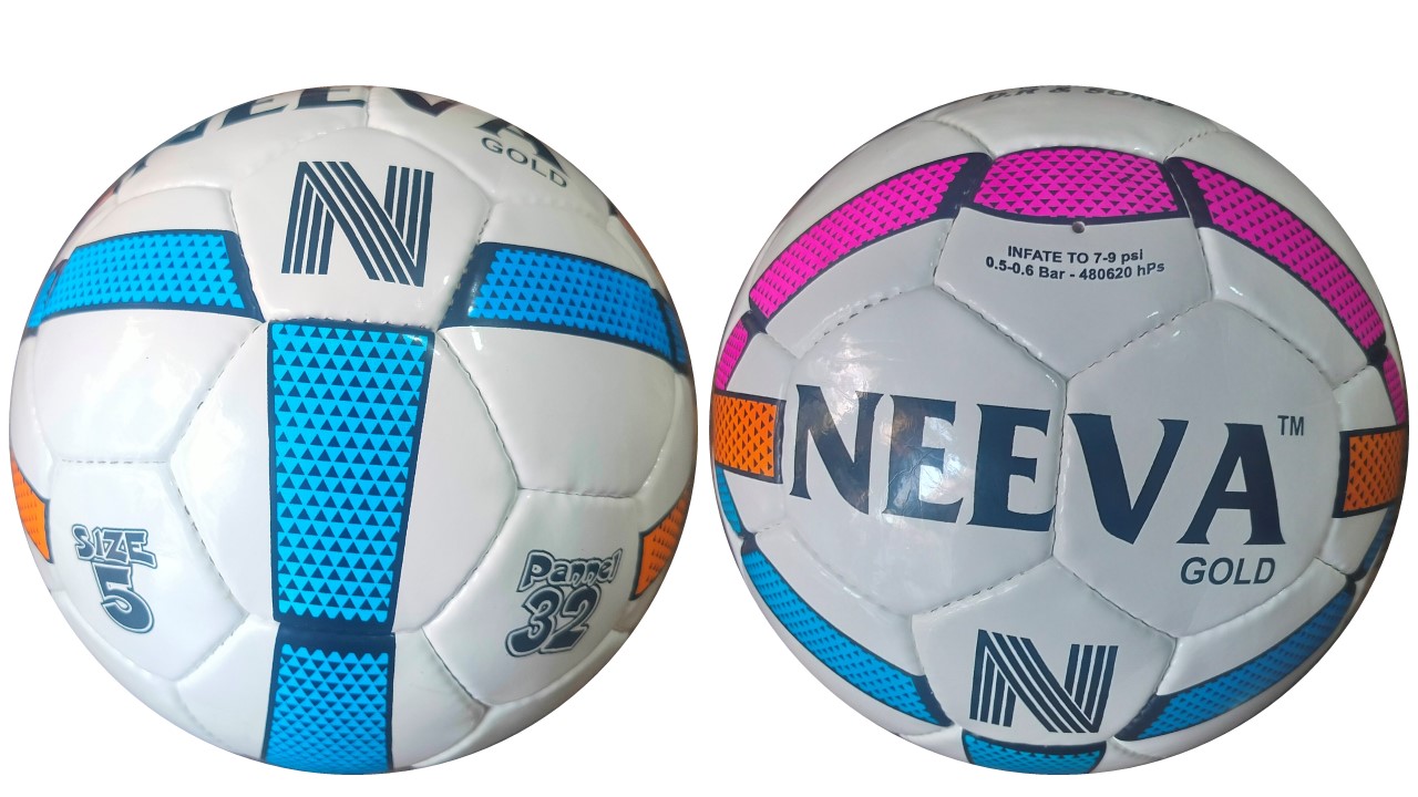 Neeva Football - PU Leather, Size 5, Multicolor, 32 Panel Design, Weight: 450 Grams | Ideal for Professional Football Play and Practice