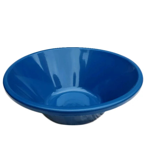 Plastic Tubs - Rigid PVC, Customized Size, Blue Color, Round Shape | Durable, Polished Surface Finish, Heat Resistance, Leak Protection