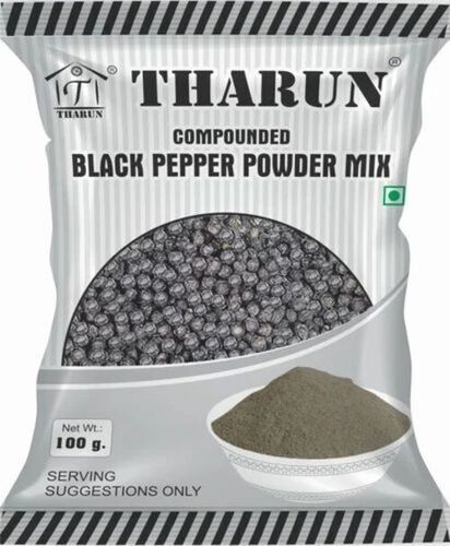 100g Compounded Black Pepper Powder - Organic A Grade Brown Spice | FSSAI Certified Dry Storage 12 Months Shelf Life Ideal for Cooking