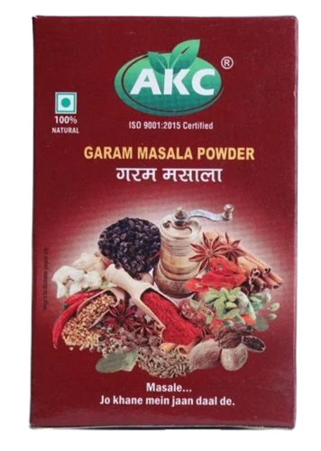 Akc 50g Garam Masala - Organic Brown Powder, FSSAI Certified | A Grade Quality, 6 Months Shelf Life, Ideal for Cooking, Packaged in Box