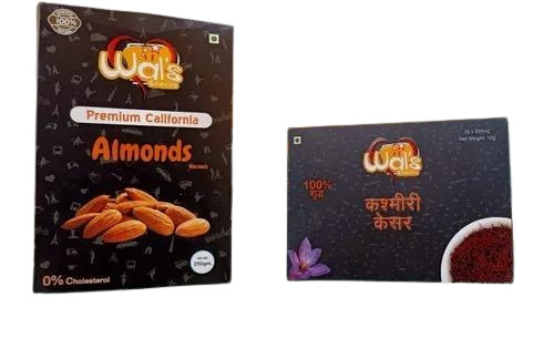 Dry Fruit Packaging Box - Paper Material, Multi Color Printed Design | Suitable for Packaging Dry Fruits, Eco-Friendly Solution