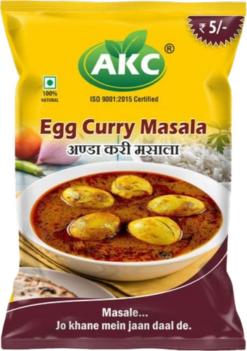 Egg Curry Masala - Organic Powder, 10 Grams | Good Quality, Brown Color, FSSAI Certified, Shelf Life: 6 Months, Store in Dry Place