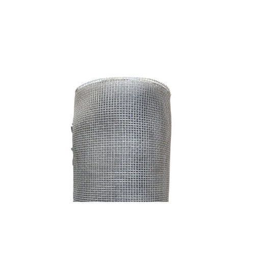 GI Wire Mesh - 24 Gauge (0.58 mm), 3/8 Inch Square Hole, Mill Finish, Silver Galvanised Woven | Window Grill Application, Intercrimp Weave