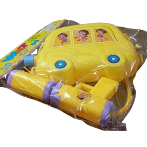 Holi Water Gun Pichkari - Plastic Light Weight Yellow | Modern Appearance Durable Design for Fun Holi Celebrations
