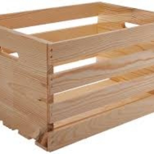 Industrial Wooden Pallet Box - Color: Light Brown