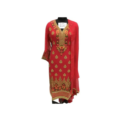 Ladies Party Wear Embroidered Suit