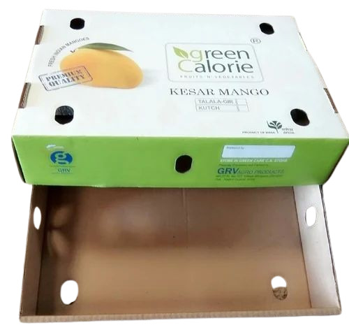 Mango Packaging Box - Kraft Paper, Multi Color | Printed Design for Versatile Packaging Solutions