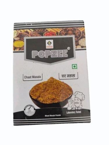Popzee Chaat Masala - Organic Brown Powder, FSSAI Certified | 100g A Grade Dried Masala for Cooking, 12 Months Shelf Life, Packaged in Box