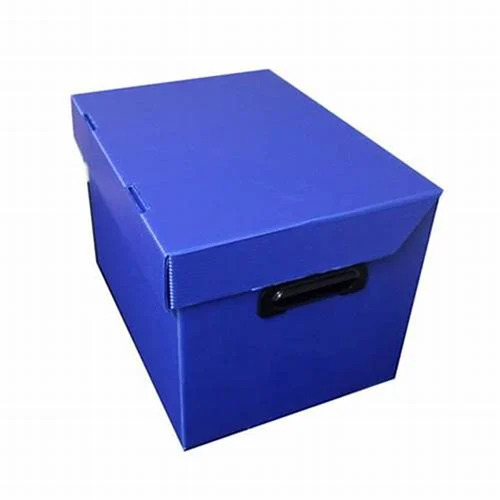 PP Corrugated Box - 3mm Thickness, 25 Kg Capacity, Blue Color | Rectangular Shape for Electronic, Gift & Crafts, Home Appliance, Pharmaceutical Packaging