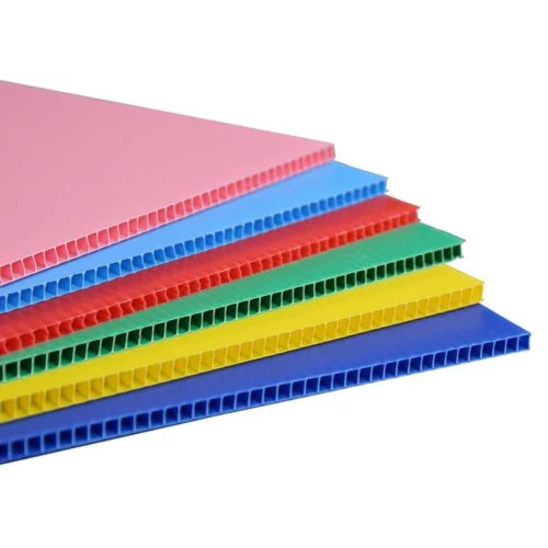 PP Corrugated Sheets - 5mm Thickness, 50 GSM, 1 x 2 Meter Size, Multicolor Design | Waterproof, Plain Pattern, Durable PP Material